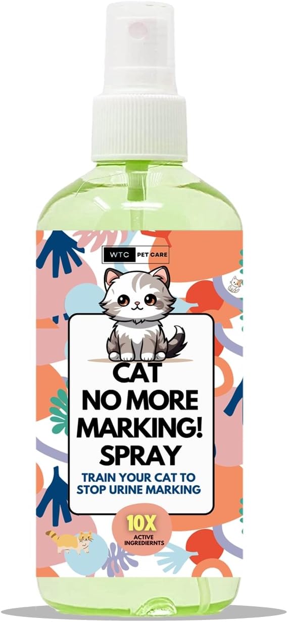 WTC Cat No More Marking! Spray 500 ml | Deters Cats from Urine Marking Indoors & Outdoors | Removes Urine Marking Odors | Safe for Indoor & Outdoor Use