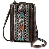 Montana West Crossbody Cell Phone Purse For Women Western Style Cellphone Wallet Bag Travel Size With Strap PHD-115CF