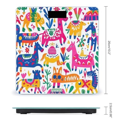 Báscula Digital de Baño con Pantalla LED y Vidrio Templado miniatura 2