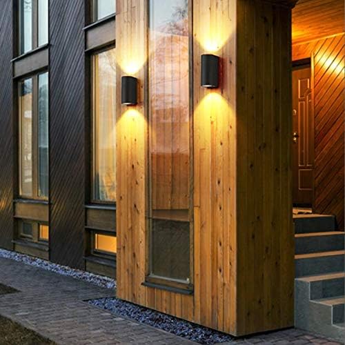 Outdoor Wall Lights,Max 35W GU10 Aluminium Up Down LED Wall Lamp,IP44 Waterproof Garden Lights for Patio,Terrace,Garden,Hallway,Balcony,Porch,Post,Pathway Replaceable GU10 Bulb Indoor/Outdoor 300