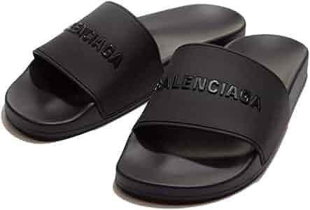 Amazon | (バレンシアガ) BALENCIAGA メタリックロゴ スライド