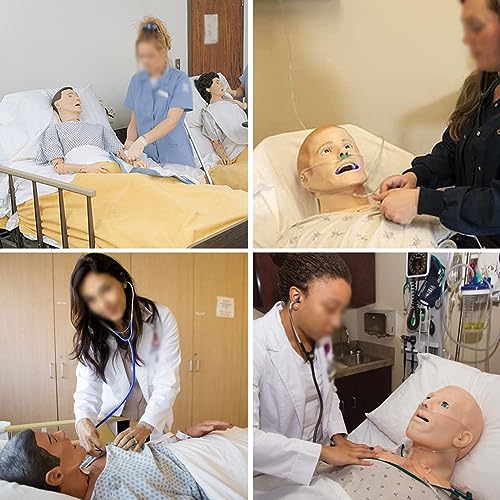 Image of Geriatric Training Manikin Patient Care Skills Mannequin with Interchangeable Genitals and Bedsore Modules for Nursing Medical Training Teaching Medical Supplies,Female