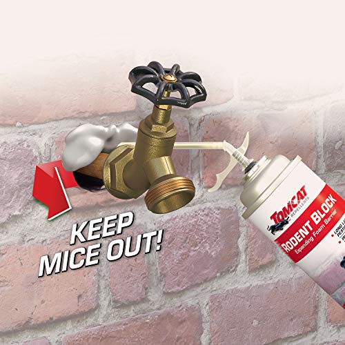 Tomcat Rodent Block Expanding Foam Barrier, Specifically Formulated to