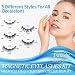 EYEKESHE Pestañas Magnéticas Naturales con Delineador de Ojos, 5 Pares de Pestañas...