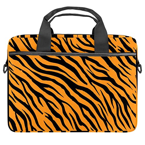 Sacoche ordinateur 13-14.5" antichoc à bandoulière motif Tiger Stripe