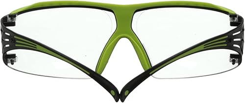 Miniatura 2 de 3M Gafas de seguridad, SecureFit 400X, ANSI Z87, lente transparente antivaho y antiarañazos, marco verde y negro, protector de cejas, ligero, puente