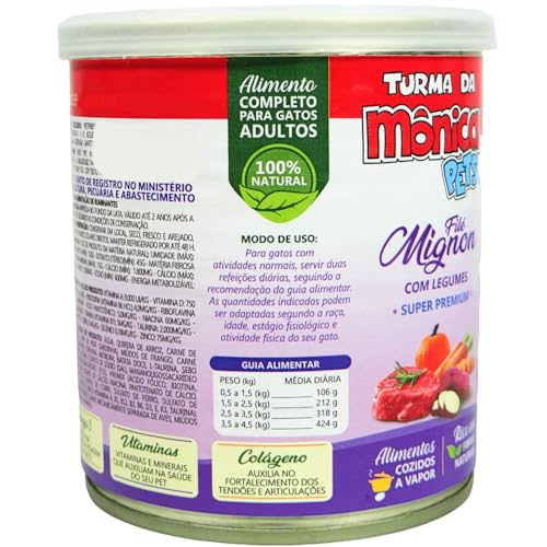 TURMA DA MONICA LATA FILÉ MIGNON C/LEGUMES 280GR