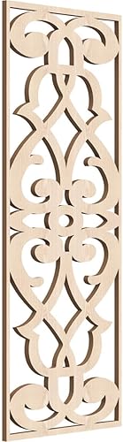 13 38 pulgadas de ancho x 34 38 pulgadas de alto x 38 pulgadas de alto x 38 pulgadas de alto, paneles de pared de madera de calado decorativo