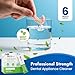 TCS Fresh Denture Cleaner – Professional Strength Concentrated Cleanser Mint Powder for Dental Cleaning – For Dentures, Night Guards, Aligners & Retainer Cleaner – 24 Packets (6 Month Supply)
