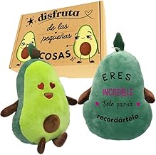 Peluche Aguacate Divertido con Frases Graciosas Regalo Amiga Cumpleaños Original para Pareja Mujer Hombre Amigas Especiales Detalle Emotivo Idea Creativa En Caja Sorpresa Decorativa (Corazones2)