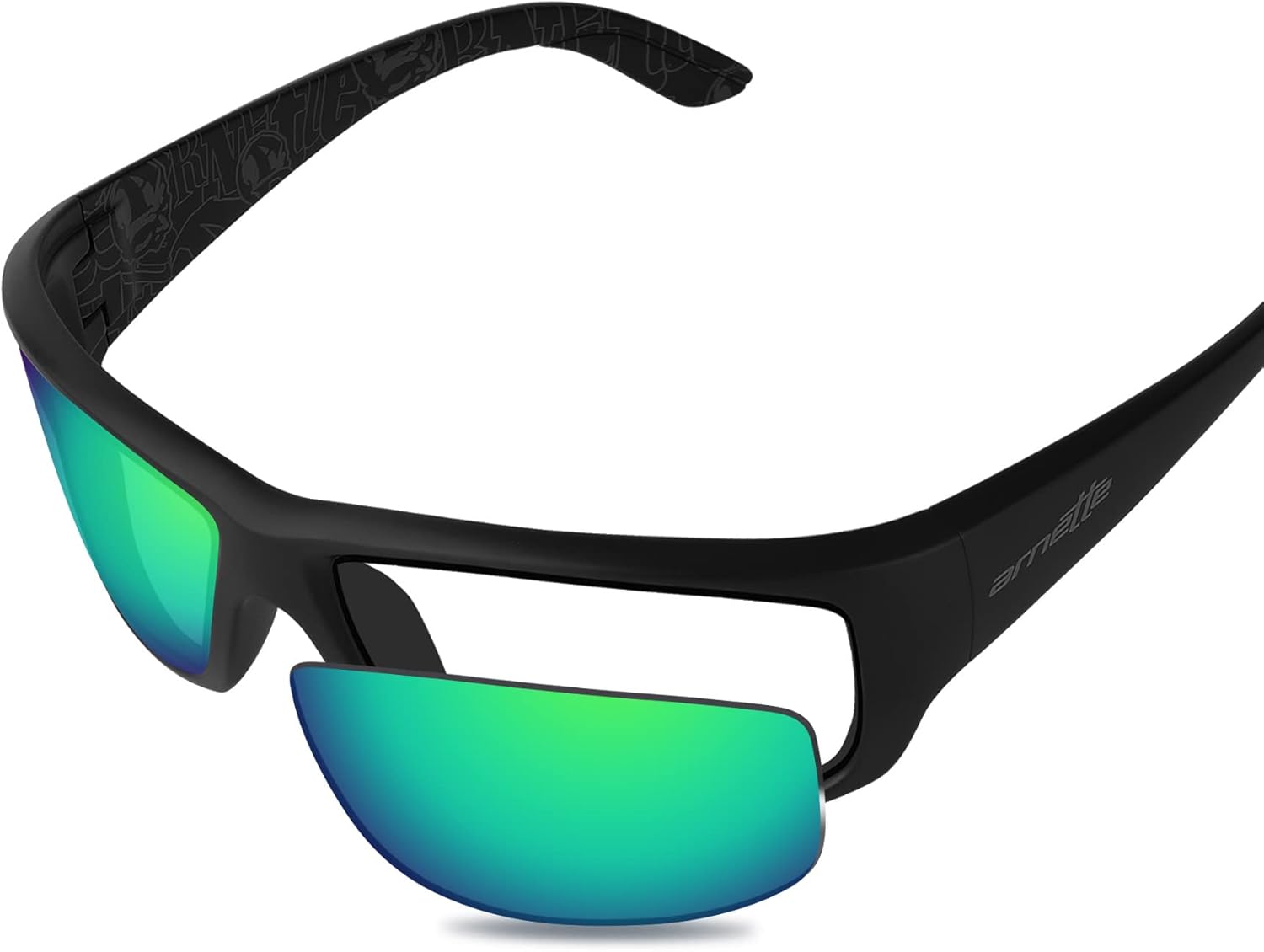 100% Precise-Fit Replacement Sunglass Lenses for Arnette Cheat Sheet AN4166