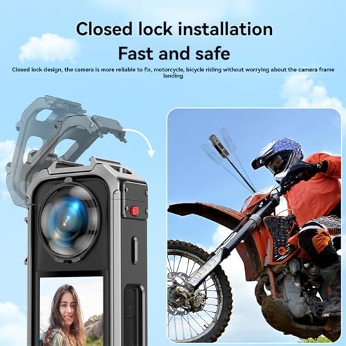 Jaula magnética Insta360 X5 de aluminio con doble zapata 6