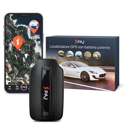 PAJ POWER Finder, Tracker GPS con Calamita per Auto, Moto, Camper, Barche e altri Veicoli, Ottimo come Antifurto, Batteria di Lunga Durata e Tecnologia 4G LTE, Protezione Avanzata e Affidabile