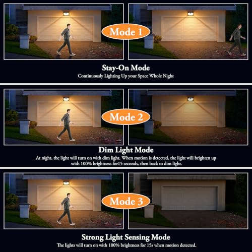 Outdoor Motion Sensor Lights 4-Pack