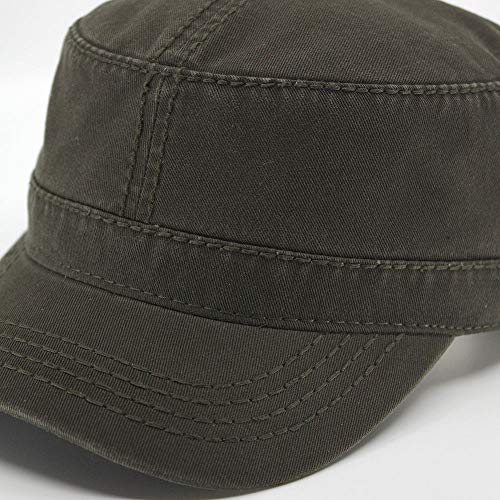 Image of The Vintage Year Heavy Stitching Washed Cotton Cadet Hat - Durable Military Baseball Cap for Men & Women, Outdoor Casual Wear