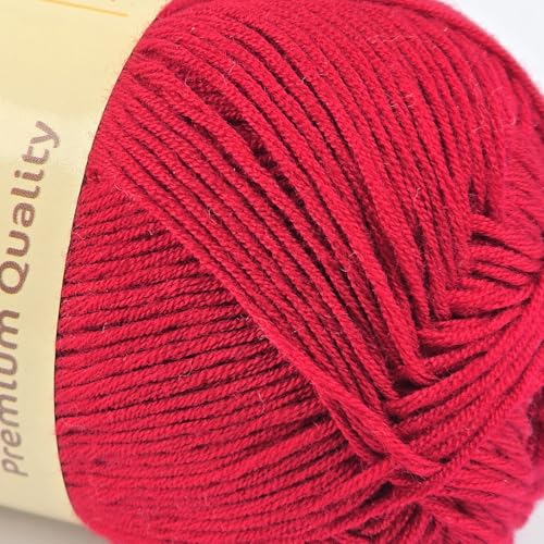 Image of 10-Pack of Yonkey Monkey 500 Grams Yarn - 70% Rayon derived from Bamboo, 30% Cotton - Imported - Berry 9032
