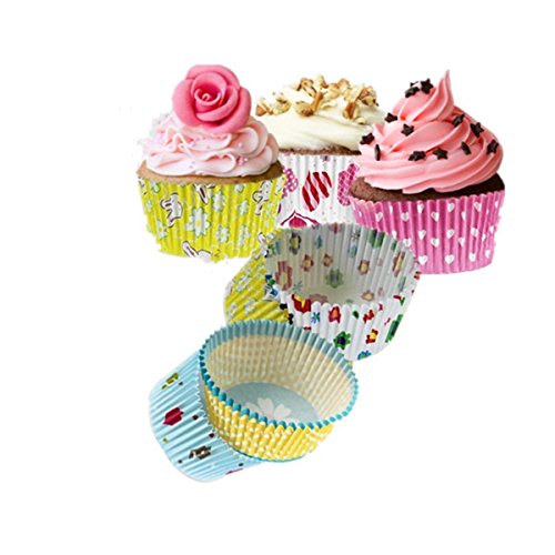 Switty 100pcs Paper Cup cake cupcake Cases Liners