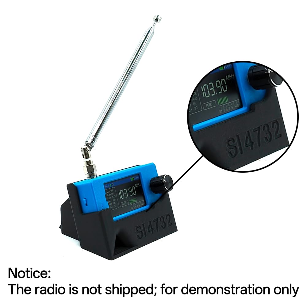 Support pour Radio Mini SI4732 - Guide Sonore Intégré, Matériau Imprimé 3D