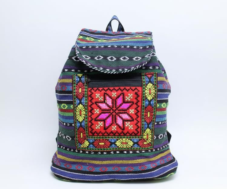 Kilim Desenli Sırt Çantası