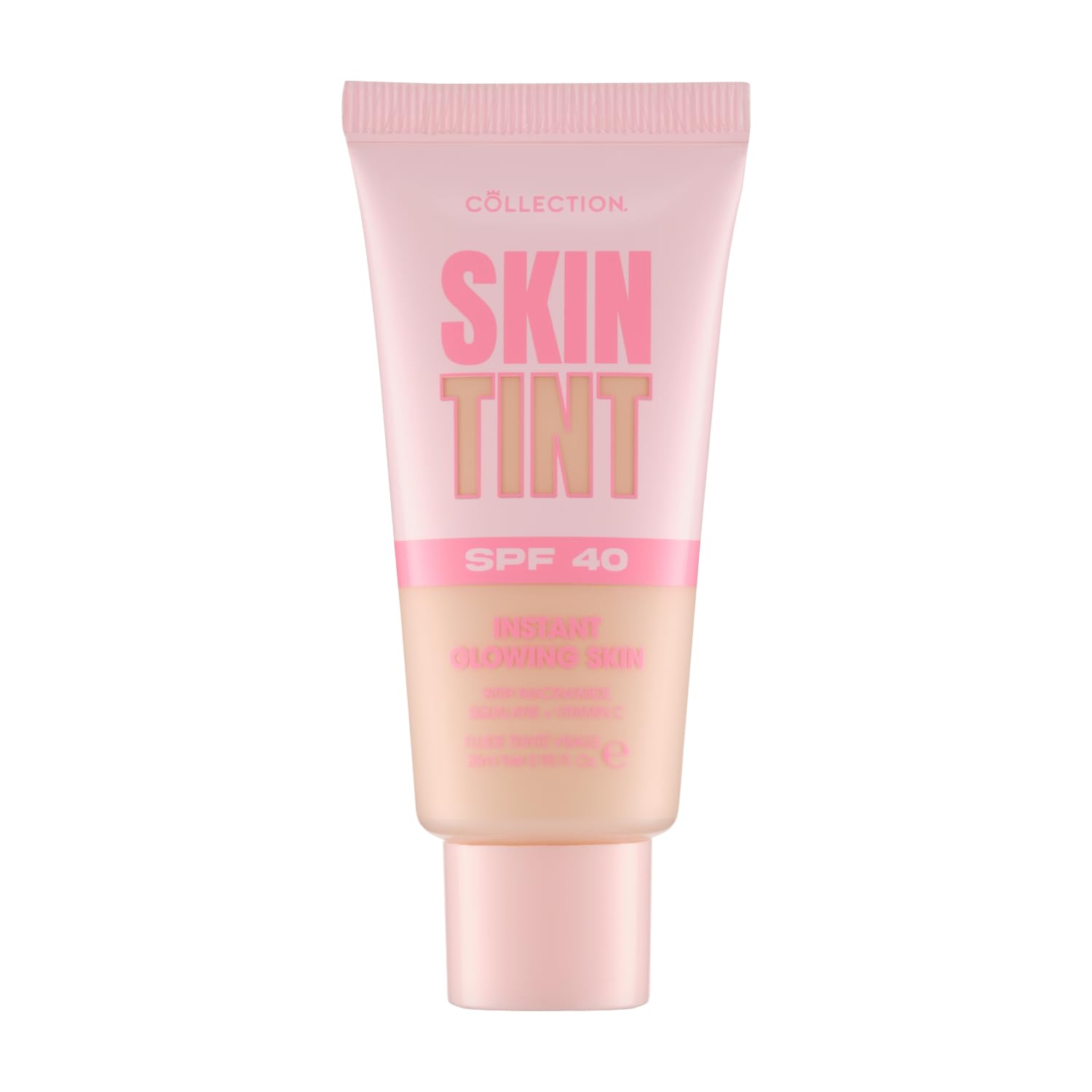 Collection Cosmetics Skin Tint, Skincare-Infused Makeup, Hydrating and Brightening, Lightweight Formula, Contains SPF 40, 28ml, Very Fair