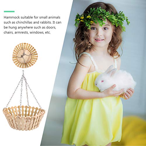 POPETPOP Hamster Rede Porquinho-Da-Índia Bambu Balanço Cama Pendurada Cama Cesta de Dormir Cool Esco