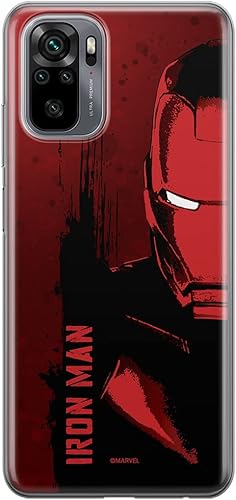 ERT GROUP Mobile Phone case for Xiaomi REDMI Note 10 10S Original and Officially Licensed Marvel Pattern Iron Man 003 optimally adapted to The Shape