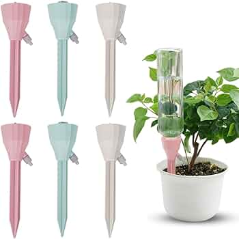 水やり当番 自動給水キャップ 自動水やり器 植物 じょうろ 散水 園芸 6個 Amazon.co.jp: 自動給水キャップ 自動給水器 6個セット 自動水やり器