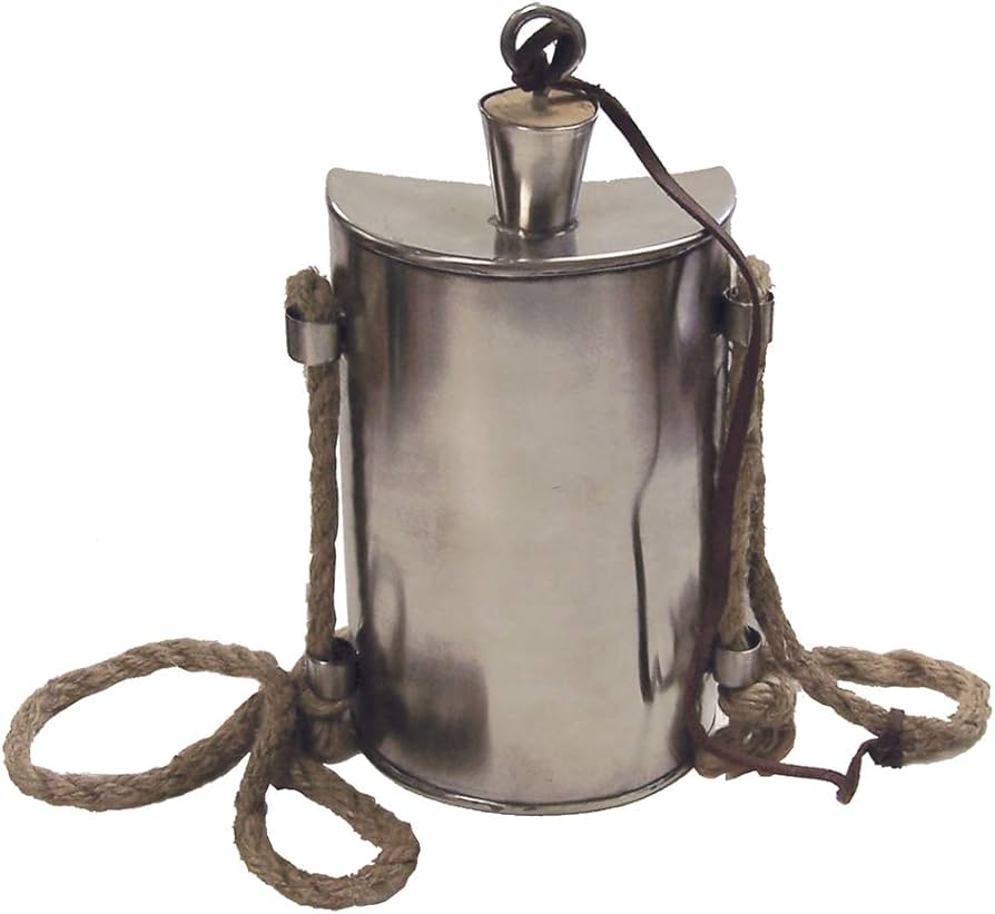 Amazon | Schooner Bay Company ブリキ製ミリタリー水筒 アンティーク