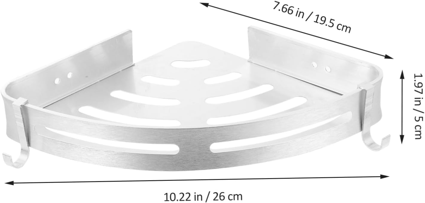 Garage Storage Rack Aluminum Storage Shelves for Bathroom Kitchen Triangle Wall Mount