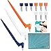 Produktbild 13 Stück Handwerk Schneidewerkzeuge 360 Grad drehbare Klingen Edelstahl Gyro Cutter Bastelmesser mit Ersatzköpfen Schneidematte Stahllineal für DIY Handwerk Schablonen Scrapbooks