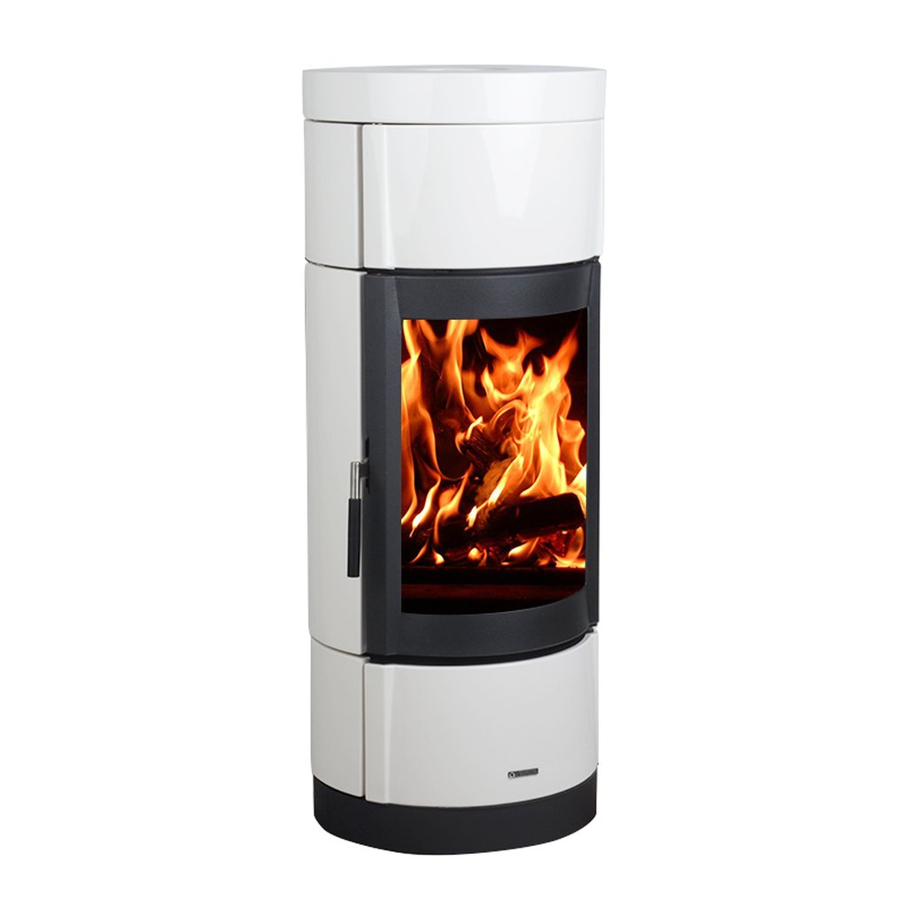 Stufa a Legna La Nordica Fortuna Bifacciale serie top design Bianco Infinity 8 kW