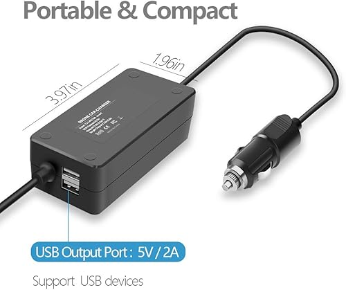 Miniatura 6 de Hanatora Cargador de batería para coche DJI Phantom 4/Pro V2.0/Pro+/Advanced/Advanced Plus/Obsidian Drone Batería y mando a distancia, USB Portátil