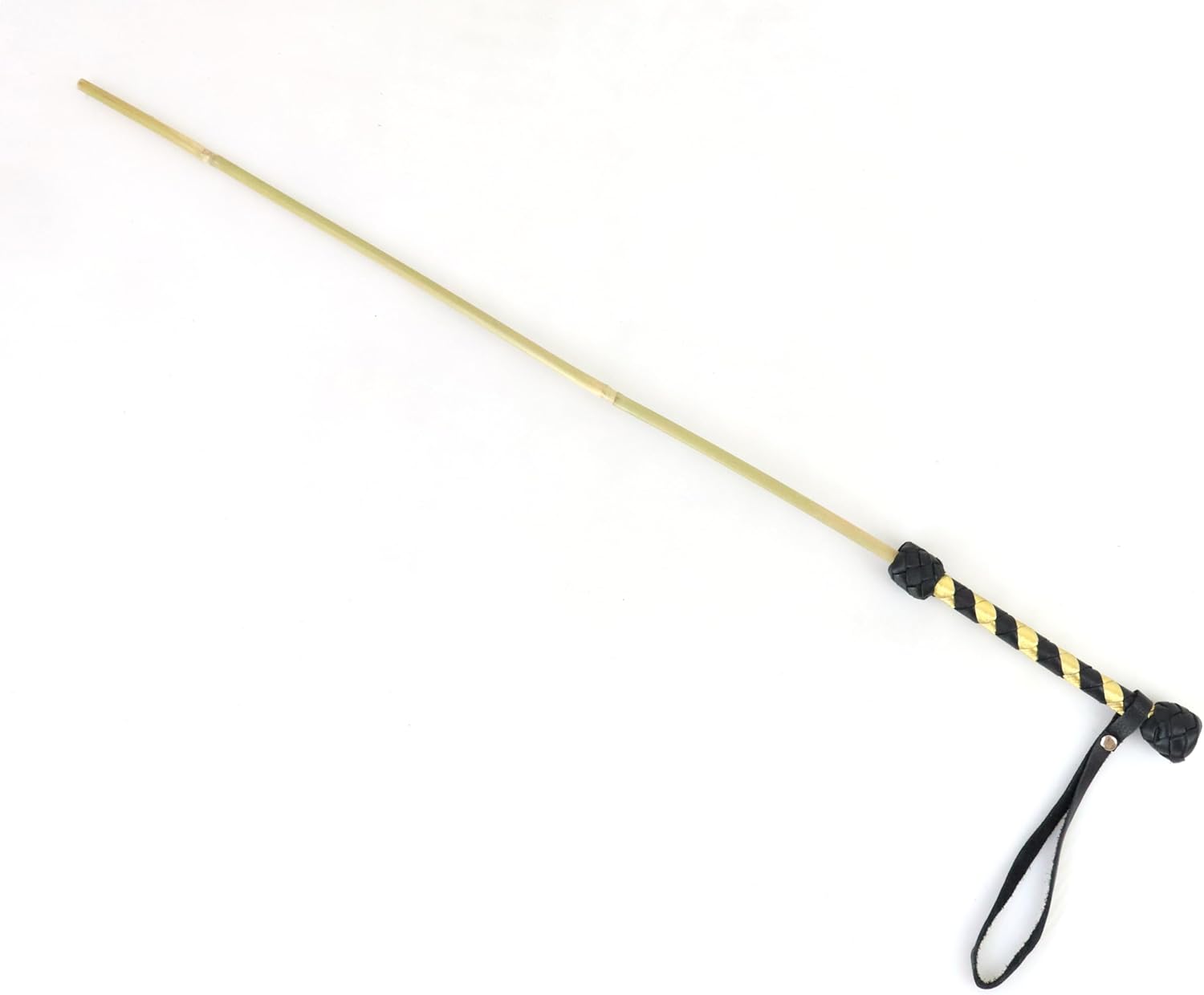 Bamboo Handcrafted Riding Crop Stick - 29.5" Riding Accessory with Genuine Leather Handle - Premium and Gentle Crops for Horses