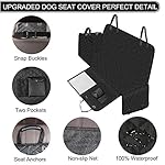 Femuar-Dog-Car-Seat-Cover-Waterproof-Nonslip-Pet-Seat-Cover-for-Back-Seat-with-Storage-Pockets-Mesh-Visual-Window-Heavy-Duty-Scratchproof-Pet-Dog-Seat-Cover-Hammock-for-Cars-Trucks-and-SUVs
