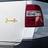Generic Jennifer Name Sticker - Vinyl Waterproof Decal for Car, Laptop, Wall, Window, Book Case, Water Bottle, Bumper Sticker Size - 6'' Longer Side #2