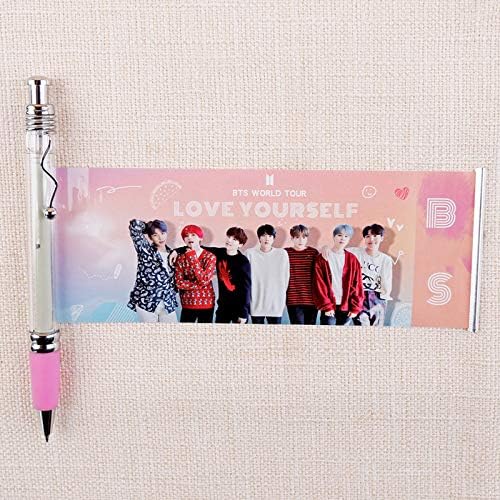 Bts 防弾少年団 自動ボールペン ジェルペン キャラクターボールペン 文具 画筆をひく 文房具 オフィス用品 デザイン 韓国ボーイバンド ペン 可愛い 写真 引き紙 携帯便利 個性的 高校生 人気 事務 学校用品 ロール紙付き 愛い ログ 入学 卒業 人気韓流グッズ 応援