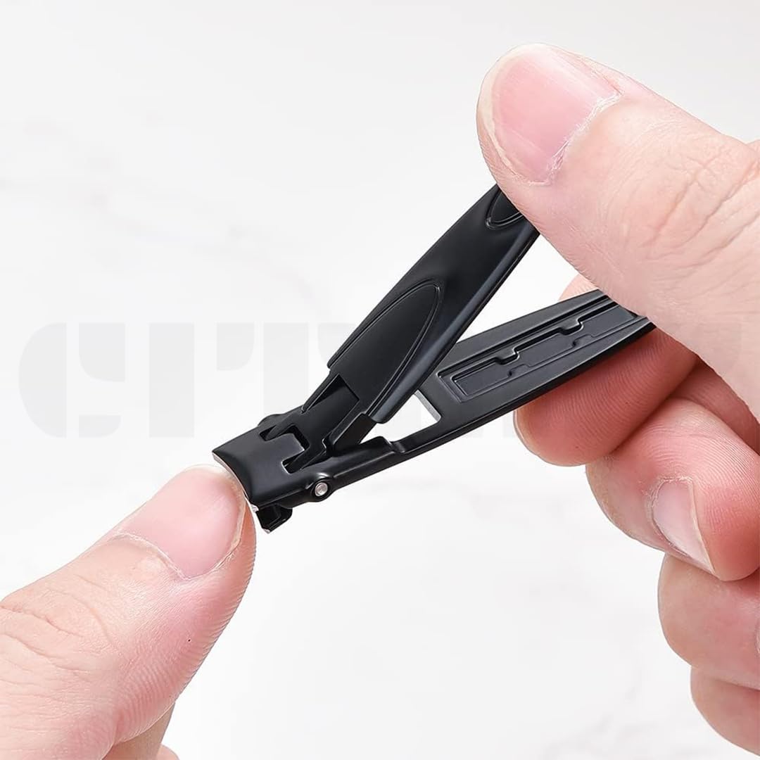 Citaaz Nail Clippers, Nail Clippers for Thick Nails - Ultra-thin Anti-rust Cicada Shape Nail Clippers Adapt to the Shape of Nails without Cutting the Flesh (Black) 4