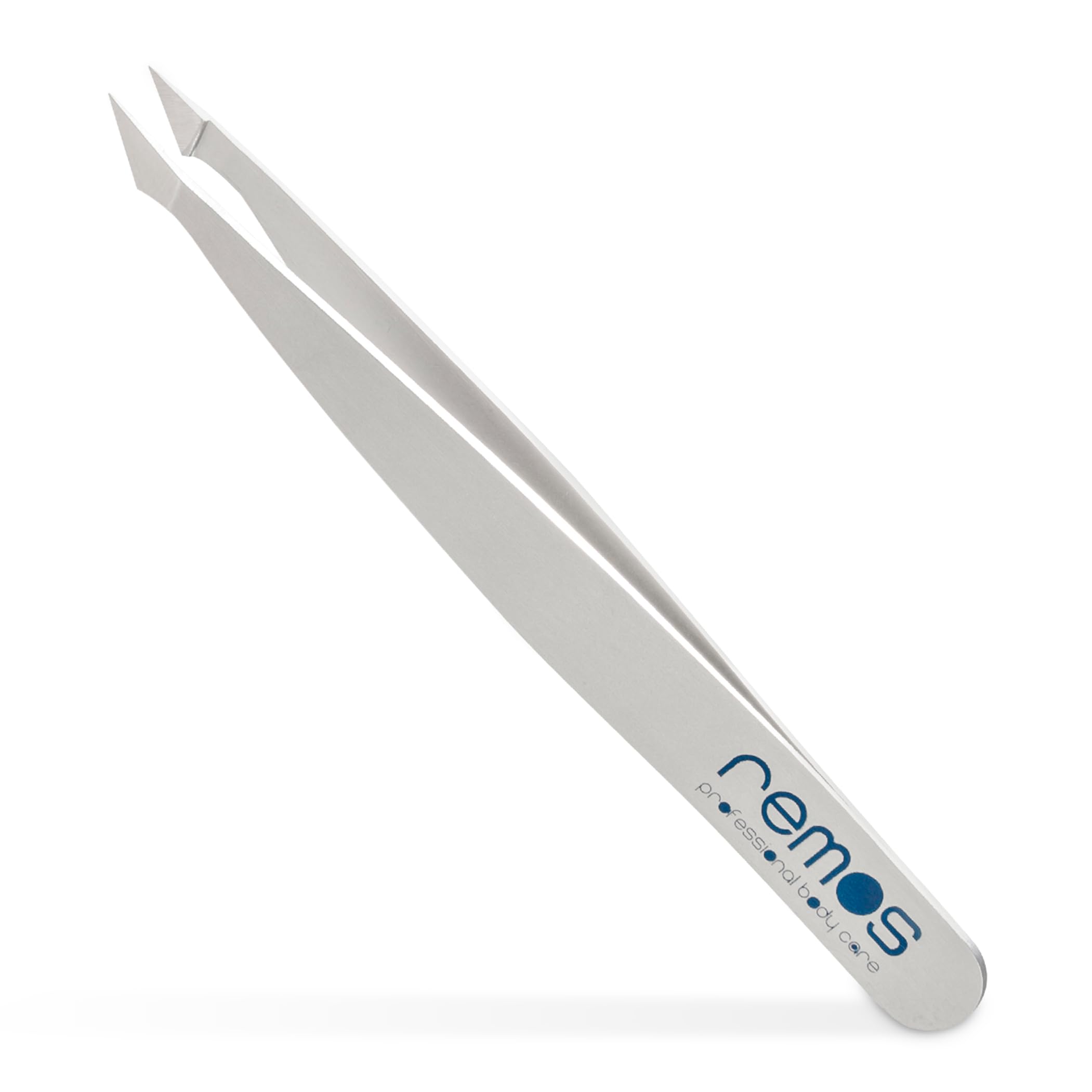 REMOS Pinzetta combinata in acciaio inox 9,5 cm - 2in1 per doppie punte e capelli - Satinato