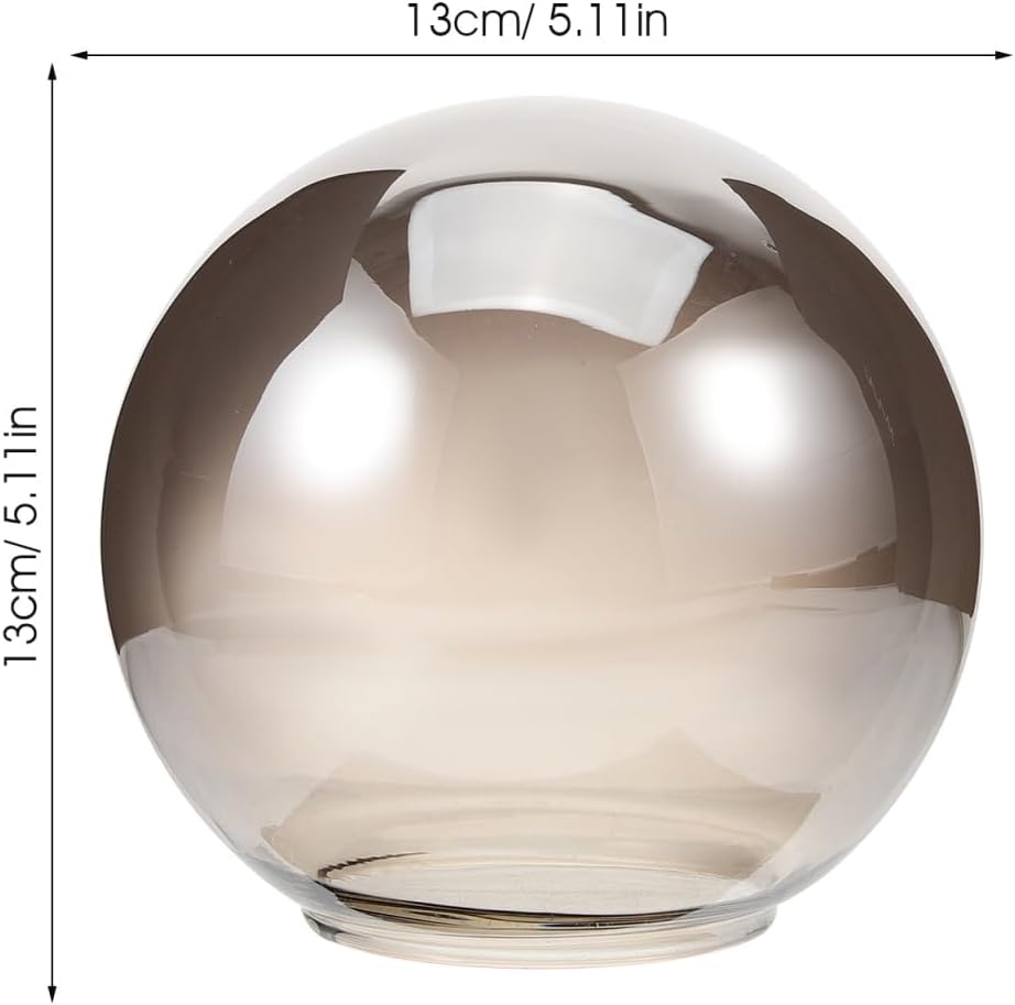 Ball Glass Lamp Shade Ceiling Light Fixture Amber Replacement Globe for Pendant Lights