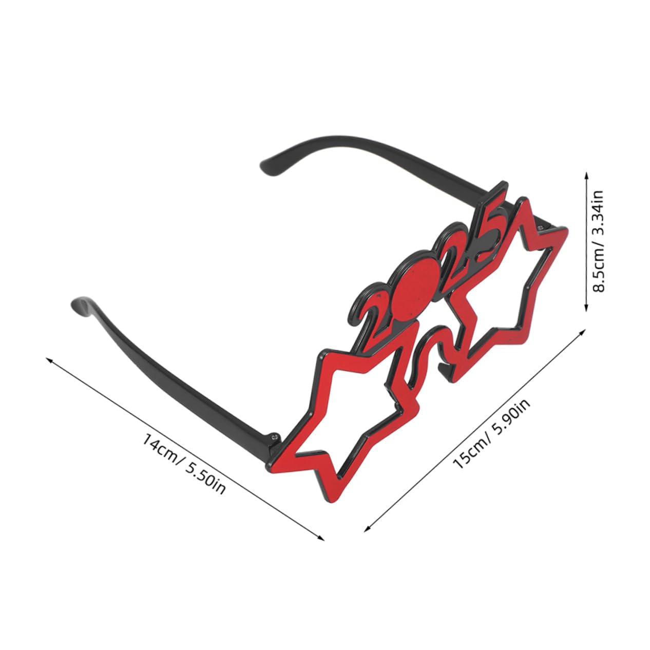 OFFSCH Unique Led Digital Glasses for 2025 New Year's Celebration Party Eyewear Disco Light Photo Booth Props