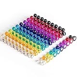 JARLINK 100 Pcs Push Pin Magnets, Fridge Magnets with 10 Assorted Colors, Multi-Use Small Round Magnets for Fridge, Dry Erase Board, Whiteboard