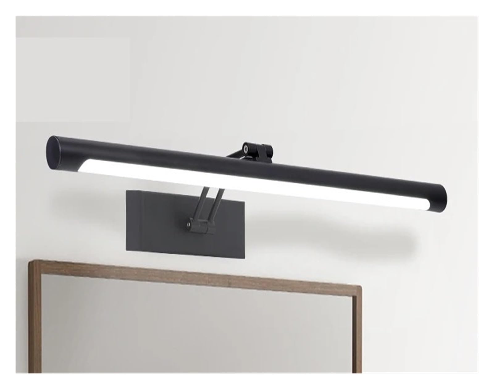 Jckjwl Black Vanity Make Up Light Loft 8W 12W 90-260V Bathroom Wall Mounted Lamp Waterproof Sconce Shell Flexible(,Warm_8w 40Cm)
