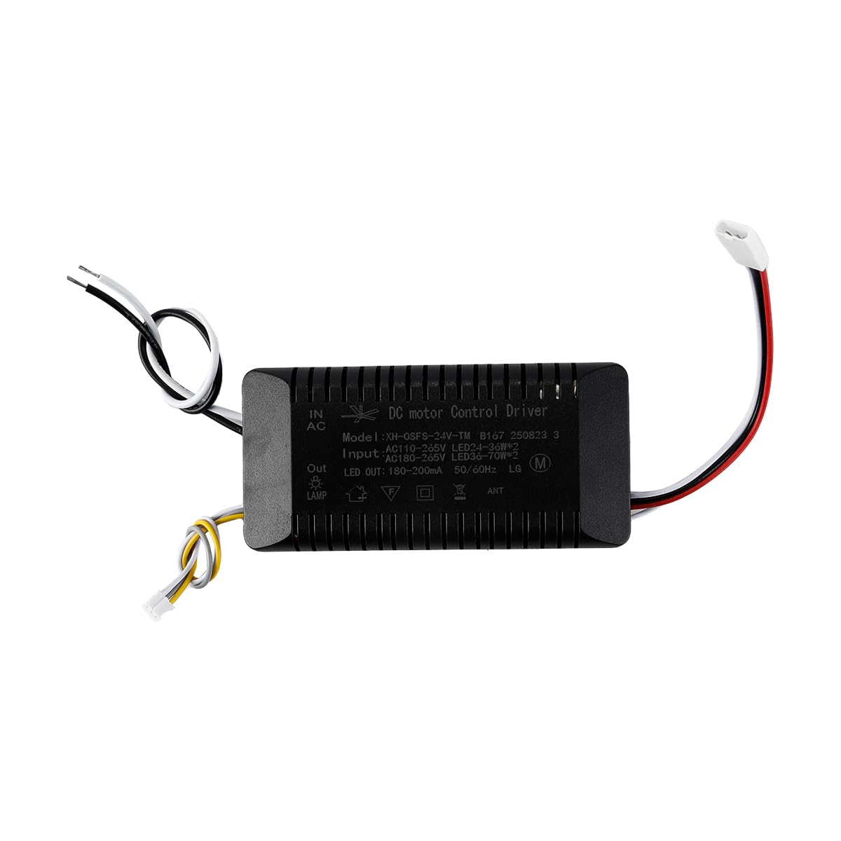 Ausi Kit di controllo remoto per ventilatore da soffitto, controller dimmerabile con impostazioni di frequenza variabili, funzione di monitoraggio della batteria