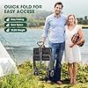 Ecogou Collapsible Wagon with Wheels, 370lbs Weight Capacity Foldable Beach Wagon with Flexible Handle Portable Utility Wagon Cart for Outdoor, Grocery, Garden, Camping #3