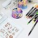 sunacme Dual Brush Art Markers Pen, 48 Colors Artist Marker Pens for Adult Coloring Books, Colored Brush Fineliner Pens for Drawing Sketching Coloring Book Journaling