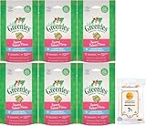Aurora Pet Bundle (6) Feline Greenie Savory Salmon Flavor Adult Dental Cat Treats (2.1-oz Each) with AuroraPet Wipes