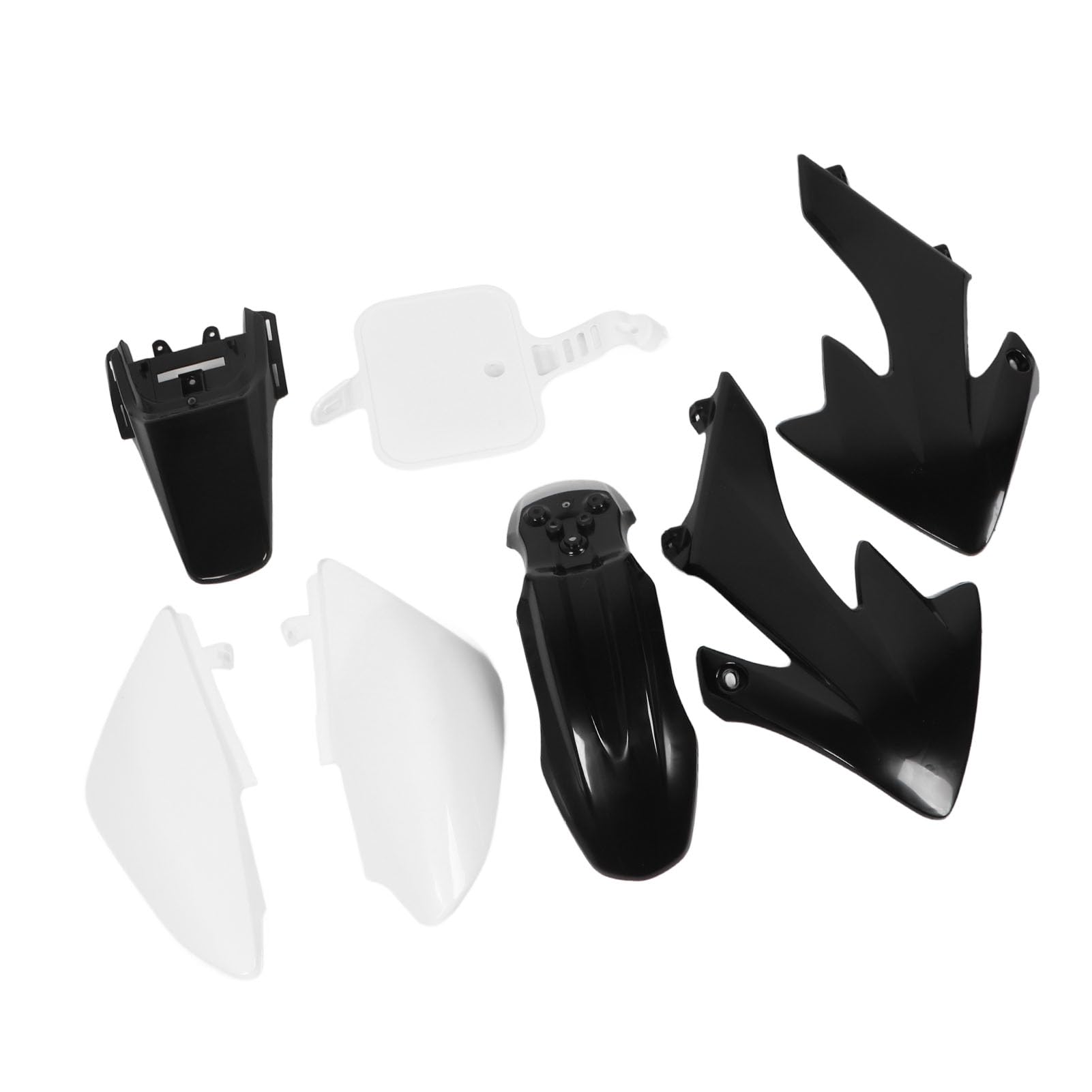 CHICIRIS Zestaw Owiewek Motocyklowych do Pracy z Nadwoziem Plastikowy Kompletny Zestaw Osłon Przeciwbryzgowych ABS 7-częściowy Owiewek do Owijania Nadwozia CRF50 XR50 od 50 Cm3 160 Cm3 Pit Dirt