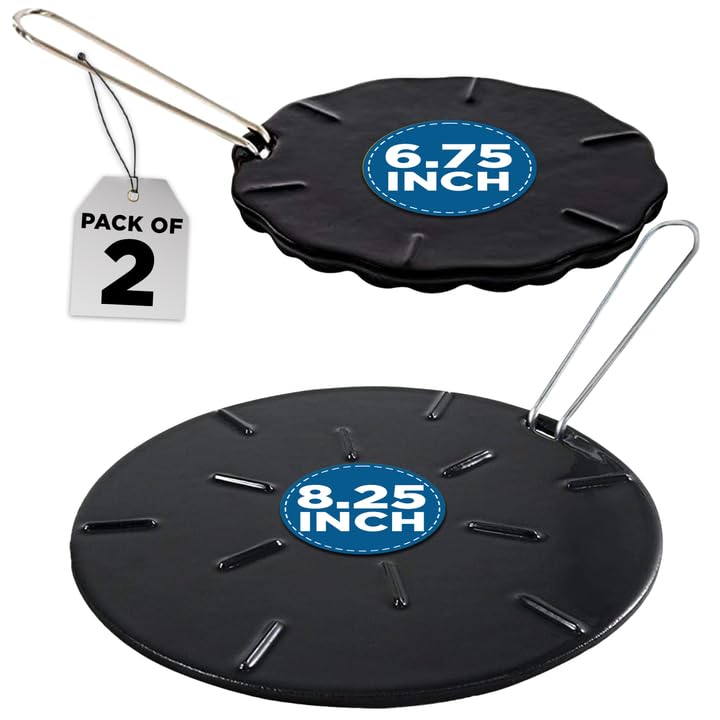 Comparison: Best Heat Diffuser For Gas Stove 9 Cast Iron Heat Diffuser for Gas Stove – 2 Sizes Included – 8.25 and 6.75 Inch Heat Diffusers for Electric Stove - Gas Heat Plate - Cast Iron Simmer Plate for Gas Burners