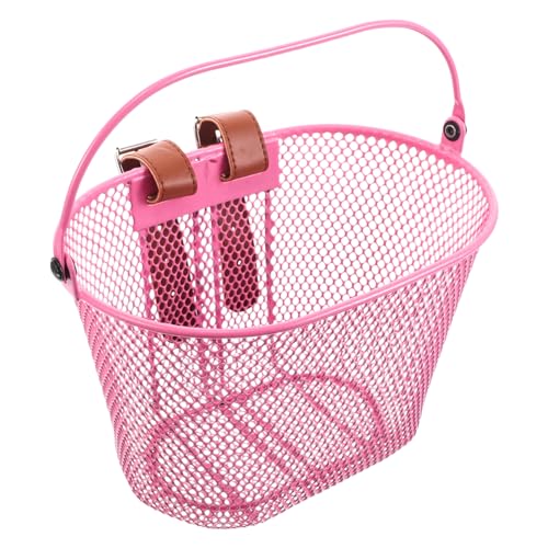 DECORNIJIA 用自転車フロントメタルバスケット 丈夫な属製で耐久性 簡単取り付け 軽量で使いやすい前かご 男の子 女の子のキッズバイクに