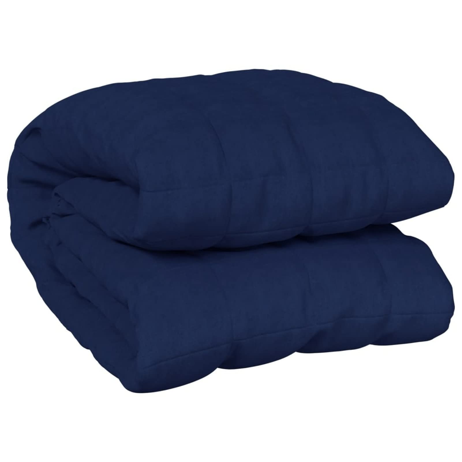 Manta ponderada azul 200 x 200 cm 13 kg Tejido-Classic Manta ponderada - Manta antiestrés - Manta pesada para un sueño profundo y un mejor descanso - Manta de algodón ponderada 100% - Weight
